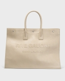 Saint Laurent Men's Rive Gauche Leather Tote Bag