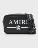Amiri Men's Embroidered Logo Leather Crossbody Bag