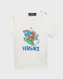 Versace Kid's Surfing Gator Graphic T-Shirt