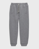 Dolce & Gabbana Boy's Logo Plaque Sweat Pants