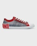 Moschino Men's Allover Logo Low-Top Sneakers
