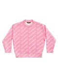 Balenciaga Little Kid's & Kid's Mini Allover Logo Sweater
