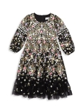 Mac Duggal Little Girl's & Girl's Floral Embroidered Dress