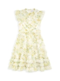 Mac Duggal Little Girl's & Girl's Ruffle Tiered Mini Dress