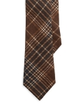 Ralph Lauren Purple Label Plaid Linen Tie