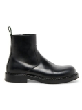 Bottega Veneta Wardrobe Leather Zip-Up Ankle Boots