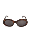 Celine 52MM Oval Tortoiseshell Acetate Sunglasses