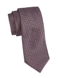 Zegna Abstract Silk Tie - Pink