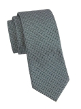 Zegna Abstract Silk Tie - Green