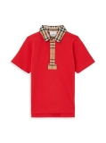 Burberry Johane Check Print Polo T-Shirt