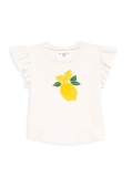 Sol Angeles Little Girl's & Girl's Lemon Ruffle-Trim T-Shirt