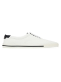 Saint Laurent Club Low Top Sneakers In Canvas And Leather