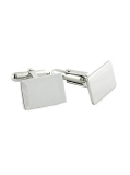 David Donahue Sterling Silver Engravable Cufflinks