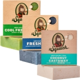Dr. Squatch All Natural Bar Soap - Coconut Castaway & Fresh Falls & Cool Fresh Aloe - 3 Adet