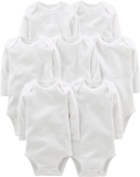 Simple Joys by Carter's Unisex Babies' Long-Sleeve Bodysuit - Pack of 7