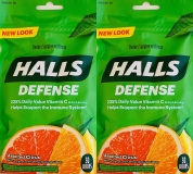 Halls Defense Vitamin C Cough Drops - 30'lu 2 Paket