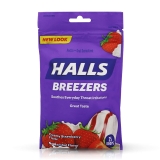 Halls Breezers Drops Cool Creamy Strawberry - 25'li Paket