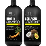 Botanic Hearth Biotin Shampoo and Conditioner with Collagen - 16 Fl Oz - 2 Adet