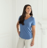 Bluffworks Threshold V-Neck T-Shirt - Vista Blue