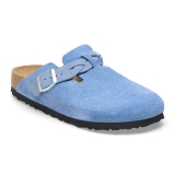 Birkenstock Boston Braided Suede Leather - Elemental Blue