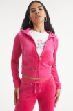 Juicy Couture Wifey Big Bling Velour Hoodie - Free Love