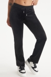 Juicy Couture Wifey Big Bling Velour Track Pants - Liquorice