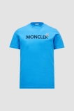 Moncler Logo T Shirt - Blue