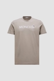 Moncler Logo T Shirt - Beige