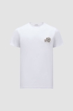 Moncler Double Logo Patch T Shirt - Optical White