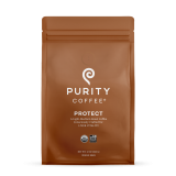 Purity Coffee PROTECT: Light-Medium Roast Whole Bean Coffee - 12 Oz