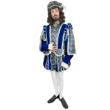 Abracadabra NYC Medieval Classic Royal Blue Duke Adult Costume