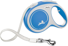 FLEXI New Comfort Retractable Dog Leash (Tape), Ergonomic, Durable and Tangle Free Pet Walking Leash for Dogs Up to 132 lbs, 16 ft, Large, Blue/Pastel