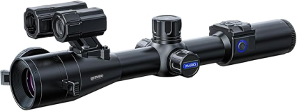 PARD Night Vision Scope, Day/Night Vision Rifle Scope w/Ballistics Calc, 3840 * 2160 Resolution, Rangefinder 1000m,Video Record, Wi-Fi, Waterproof, Night Stalker 4K