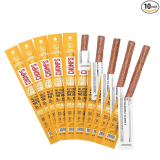 Chomps Original Turkey Jerky Meat Snack Sticks 10-Pack - Keto, Paleo, Low Carb, Whole30 Approved, 12g Lean Meat Protein, Gluten Free, Antibiotic Free, Zero Sugar Food