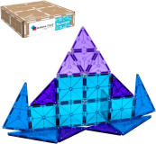 MAGNA-TILES Color Shop Glacier 20-Piece Magnetic Construction Set, The Original Magnetic Building Brand