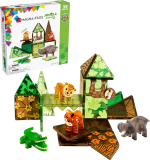 MAGNA-TILES Jungle Animals 25-Piece Magnetic Construction Set, The ORIGINAL Magnetic Building Brand