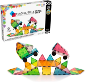 MAGNA-TILES Grand Prix 50-Piece Magnetic Construction Set, The ORIGINAL Magnetic Building Brand