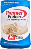 Premier Vanilla Milkshake Protein Powder 30g Protein 1g Sugar 100% Whey Keto Friendly No Soy Gluten Free 17 servings 23.3oz