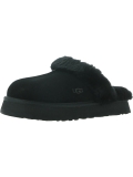 Ugg Disquette Womens Leather Fur Lined Chunky Slide Slippers for Cozy Comfort