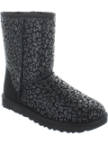 Ugg Women's Snow Leopard Metallic Classic Short Mid-Calf Boot