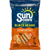 SunChips Black Bean Southwestern Queso Whole Grain Snack Chips 7 oz 1 Pack