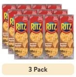 RITZ Peanut Butter Sandwich Crackers 3 Pack Halloween Snacks 8 1.38 oz Packs