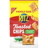 RITZ Toasted Sour Cream Onion Chips Family Size 11.4 oz