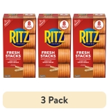 Ritz Crackers Fresh Stacks Whole Wheat 11.6 oz 8 Count 3 Pack