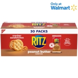 RITZ Peanut Butter Sandwich Crackers 30 Snack Packs 4 Crackers Per Pack