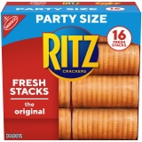 Ritz Crackers Fresh Stacks Original Flavor Party Size Box 16 Sleeves 16 Count Pack - 23.7 Ounce