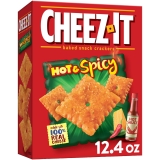 Cheez-It Hot Spicy Cheese Crackers Baked Snack Crackers 12.4 oz