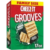 Cheez-It Grooves Sharp White Cheddar Crunchy Cheese Crackers Snack Crackers 17 oz