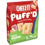 Cheez-It Puffd White Cheddar Cheese Baked Snacks Puffed Snack Crackers 5.75 oz