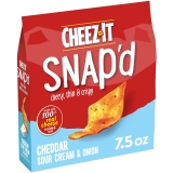 Cheez-It Snap'd Cheddar Sour Cream Onion Cheese Cracker Chips Thin Crisps 7.5 oz